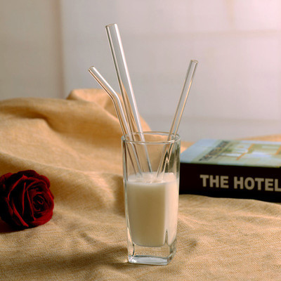 High Borosilicate Glass Straws Eco Friendly Reusable