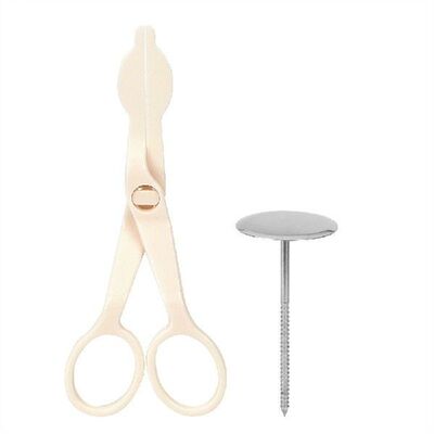 HILIFE 1set Cake Plastic Scissors for Cream Flower Transfer