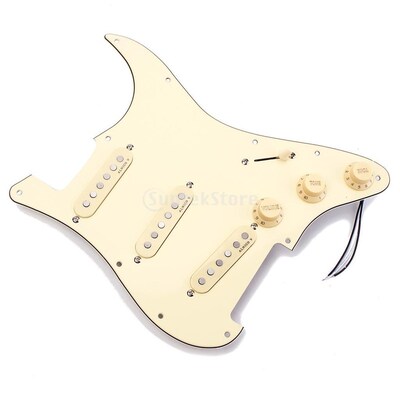 Classic Prewired Loaded SSS Pickguard Alnico V Pickups for S