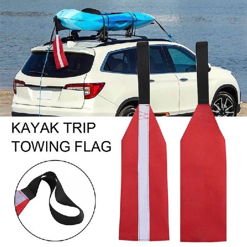 1pc Kayak Safety Flag Towing Flag Highly Visible Durable