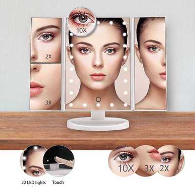 Desktop Mirror Makeup-Mirror-Magnifying Table Touch-Screen F