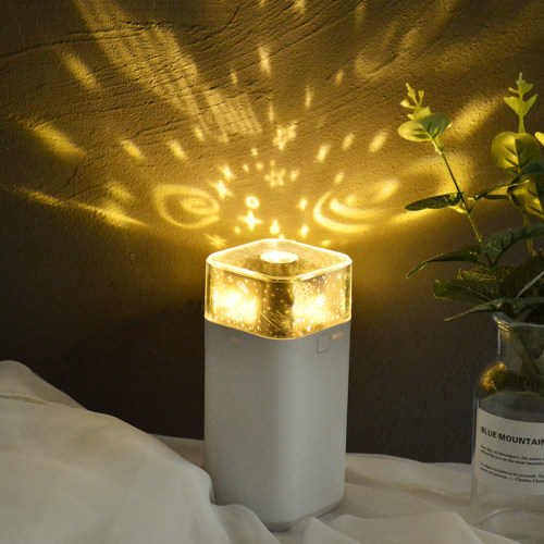 1pcs Square Projection Lamp Humidifier New Air Purification