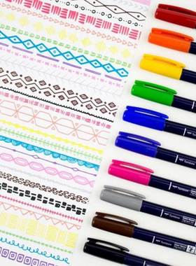 Tombow Fudenosuke Colour Brush Calligraphy Pens Hand Letter