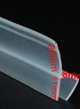 2 Meters Widened F/h silicone rubber bath shower screen door