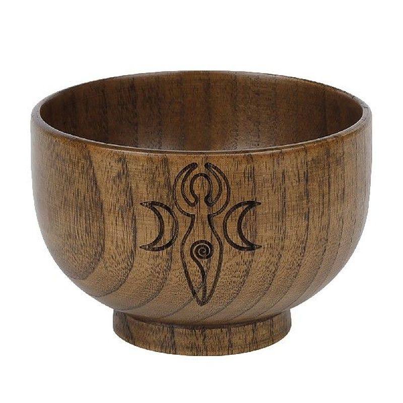 moon divination astrological bowl wooden divination props