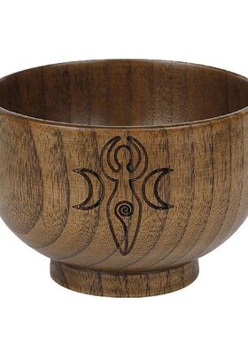 Moon Divination Astrological Bowl Wooden Divination Props