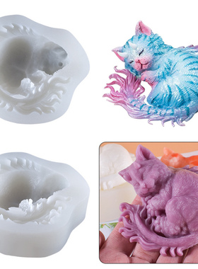 Cat Silicone Mold Animal Candle Molds Cat Shape Candle