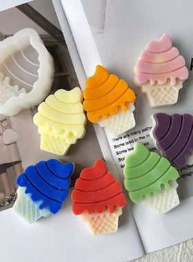 Sweet Cone Ice Cream Baking Silicone Mold DIY Car Air