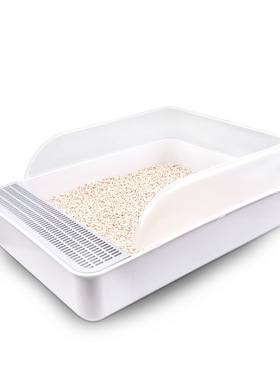 Size semi enclosed litter basin removable splash proof