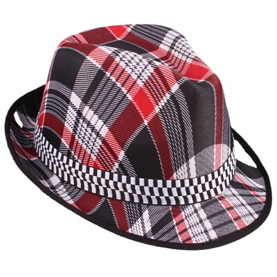 Plaid Men Women Jazz Cap Hat Spring Summer Fast Dry Panama F