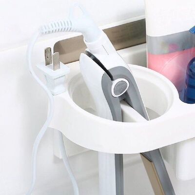 2019 Hair Dryer Rack Comb Holder Bathroom Storage Organizer