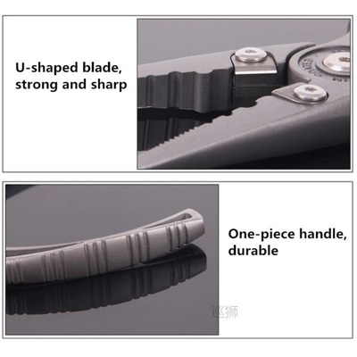 New DAIWA Titanium Alloy Fishing Pliers Scissors Hook Remove