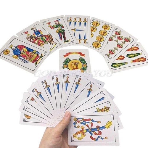 card deck Spanish playing cards magic props family