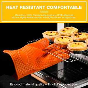 1Pcs Heat-Resistant Gloves Silicone Glove Cooking Baking BBQ