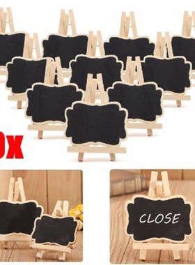 10pcs Portable Mini Chalkboard Blackboard Insertion Wedding