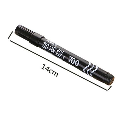 Quick-drying Black Ink Token Pen Waterproof Plastic Marker P