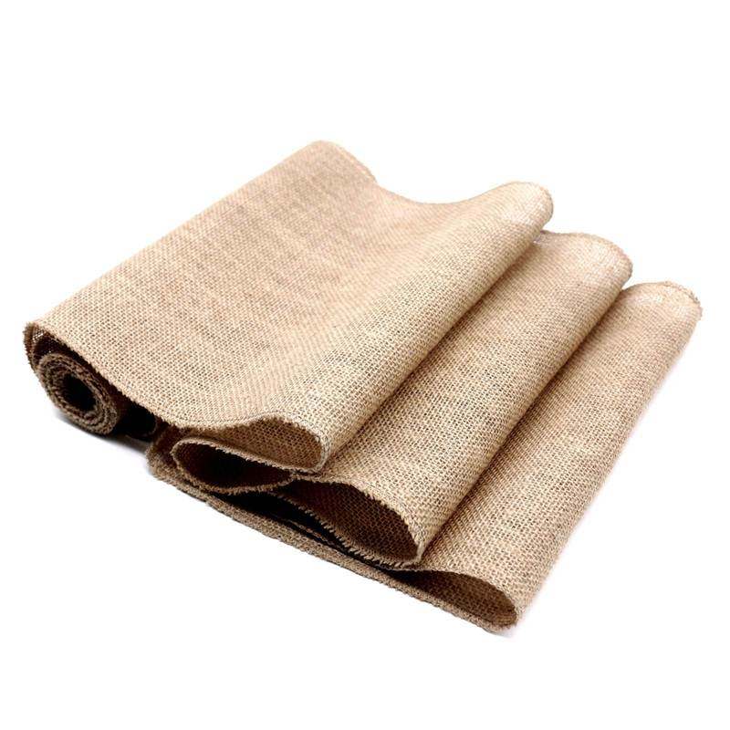 vintage burlap hessian table runner natural jute country wed