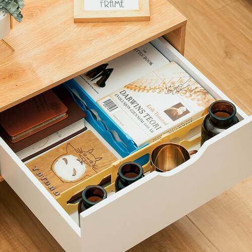 Adjustable Plastic Drawer Dividers Organiser Desktop Drawer