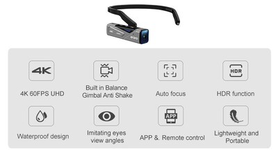 Ordro EP7 Video Camera 4K Camcorder Full HD 30FPS Ultra HD