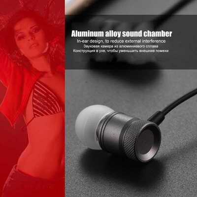 WS005 USB type-c headphones metal piston wire earphone sport