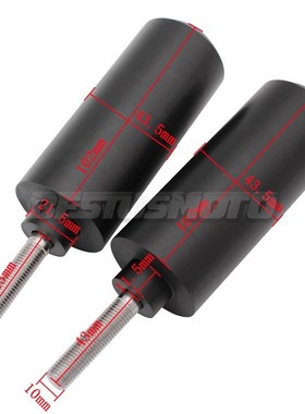Motorcycle Black Carbon No Cut Frame Sliders Crash Falling P