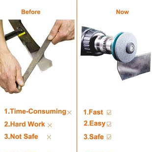 Rotary Mower MultiSharp Lawn Shar Sharpener Blade