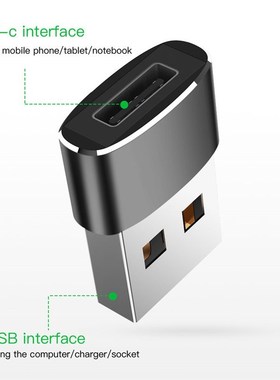 USB to Type C Converter Type c Female to USB2.0 Male OTG Ad