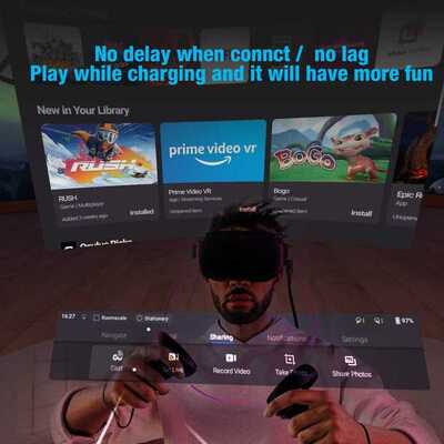 16FT 5M Oculus Headset VR Cable PC VR for Quest 2 and Quest