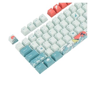 5 Sides Dye Sublimation 108 Ukiyo e Sea Waves Keycap Mechan