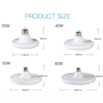 Super Bright 220V E27 Led Bulb Light 20W 40W 50W 60W Lampada