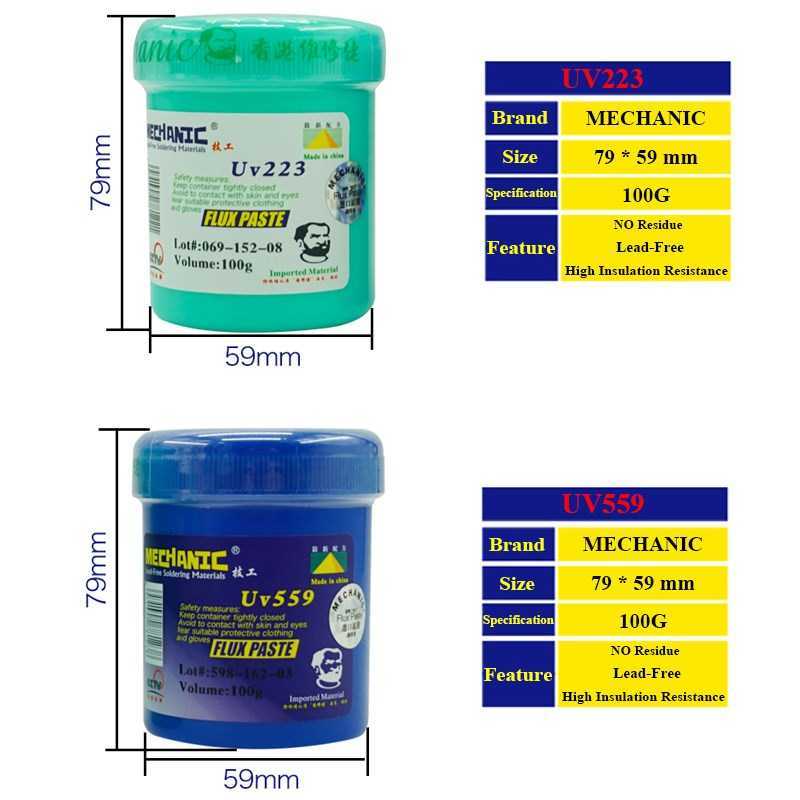 Mechanic Flux UV223 UV559 Solder Paste Flux Lead Free NO Cl