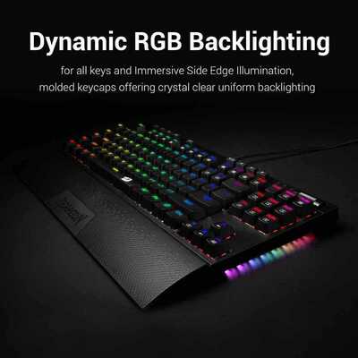 K588 RGB LED Backlit Mechanical Gaming Keyboard Blue Switch
