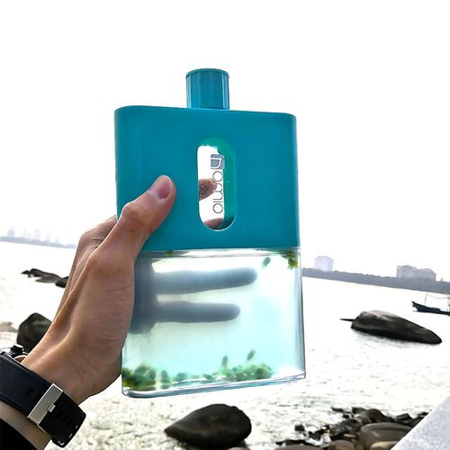 BPA Free A5 Paper Book Bottle Flask Flat Water Bottle Plasti