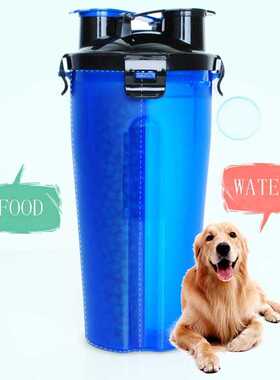 Dog Feeder 2 In 1 Pet Water Bottle Dispenser Dog Cat Drinkin