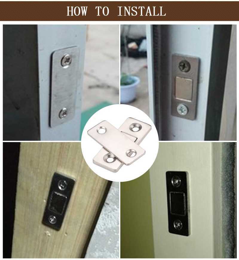 Myhomera 20 Sets / 8 Sets Strong Magnetic Door Closer Cabine