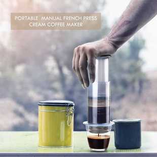 New Filter Glass Espresso Coffee Maker Portable Cafe French