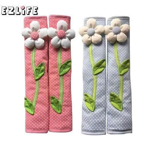 1pc 3D Flower Polka Dot Door Fridge Handle Cover Door Decor