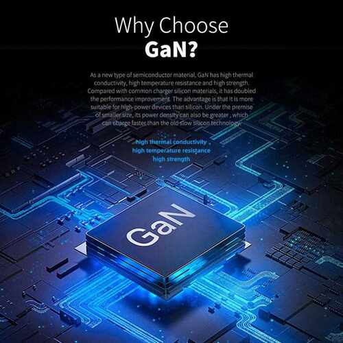 ROCK SPACE GaN 65W Charger PD 3.0 SB iPhone SE 11 Pro