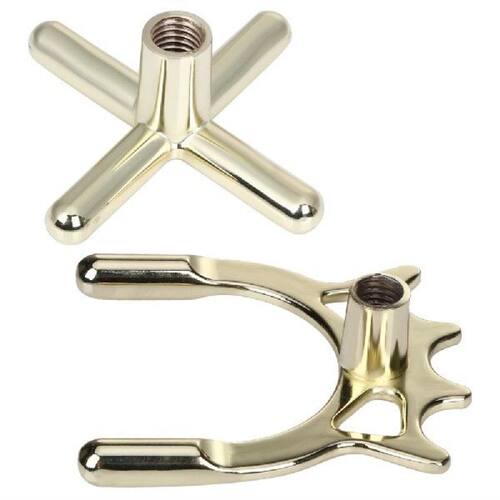 2pc Brass Bridge Head Pool Cue Stick Frame Pole for Snooker