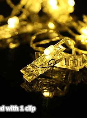 Christmas Lights Twinkle Decorative LED Lights Photo Clip S