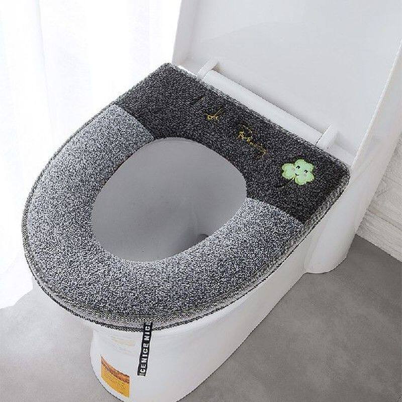 universal toilet seat thickened mat soft warm washable for