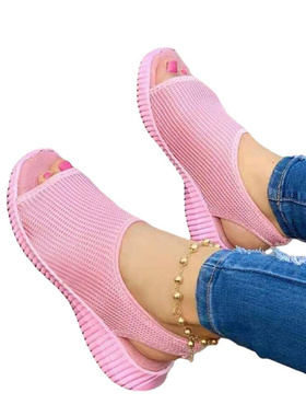 Summer Women Shoes 2021 Mesh Fish Platform Shoes Women&#