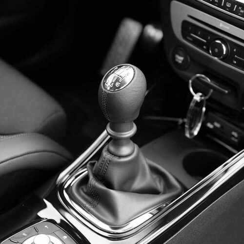 6 Speed Gear Shift Knob Leather Handleball For Renault Megan