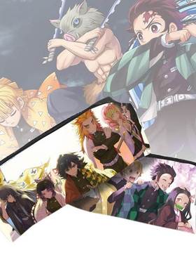 Anime Demon Slayer Kimetsu No Yaiba PU Purse Pencil Case Zi