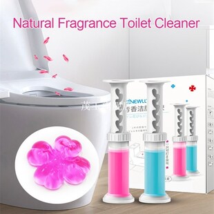 1 pcs Toilet Cleaner Flower Gel Cleaner Natural Fragrance De