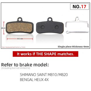 10 Pairs of Resin MTB Bicycle Disc Brake Pads For Shimano Sa