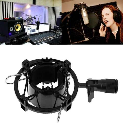 New Microphone Shock Mount Cradle Clip Holder Stand F/ Diame