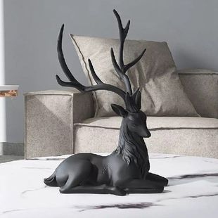 Furnishings Ornaments Home Cabinet Wine Elk Creative Resin