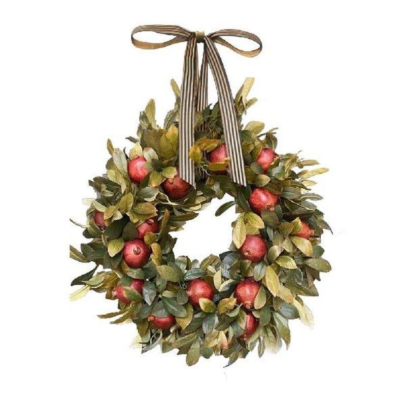 artificial wreath green plants autumn festival wreath door
