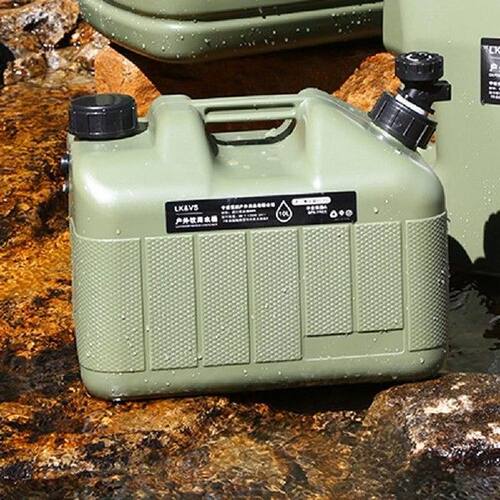 10L Outdoor Hiking Camp Water Bucket Large-caliber Camping